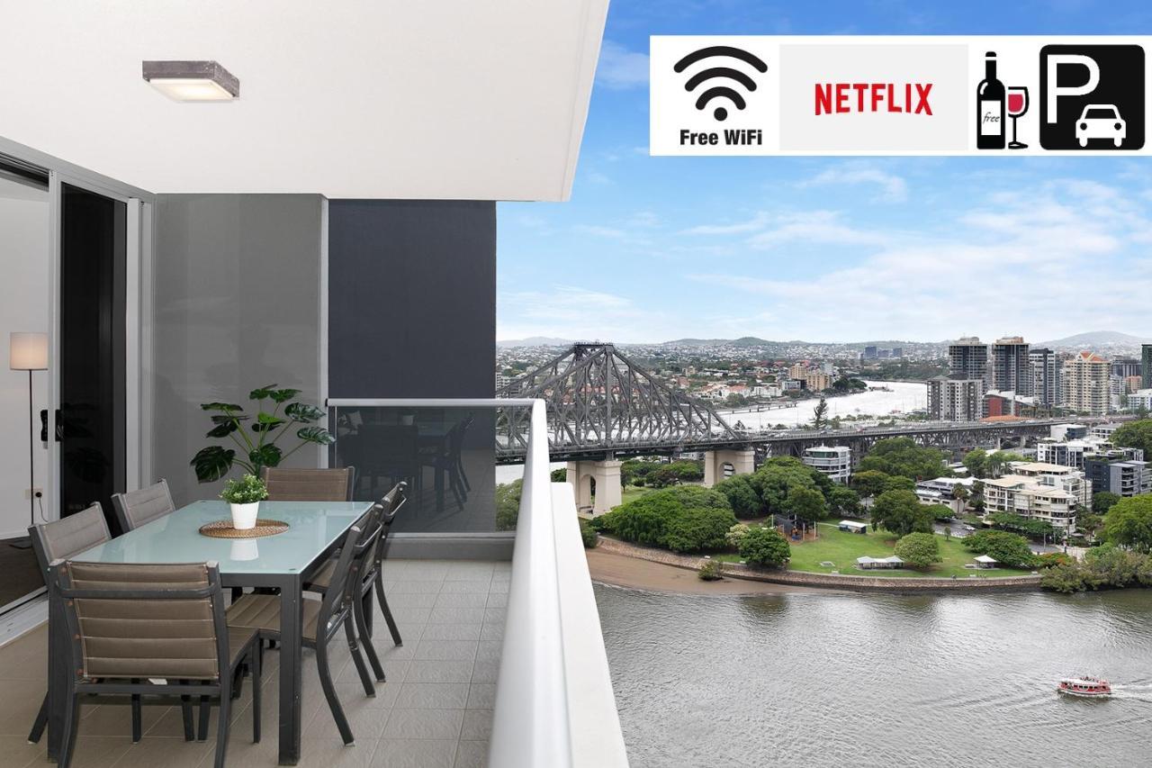 Amazing River View - 3 Bedroom Apartment - Brisbane Cbd - Netflix - Fast Wifi - Carpark Exteriör bild